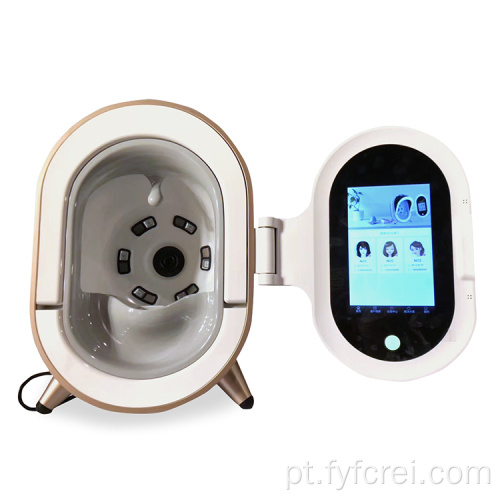 Analisador de pele de produto avançado multilíngue 3D Digital Detector facial